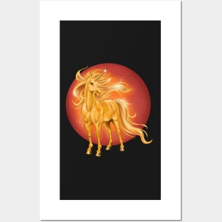 Golden Unicorn Posters and Art